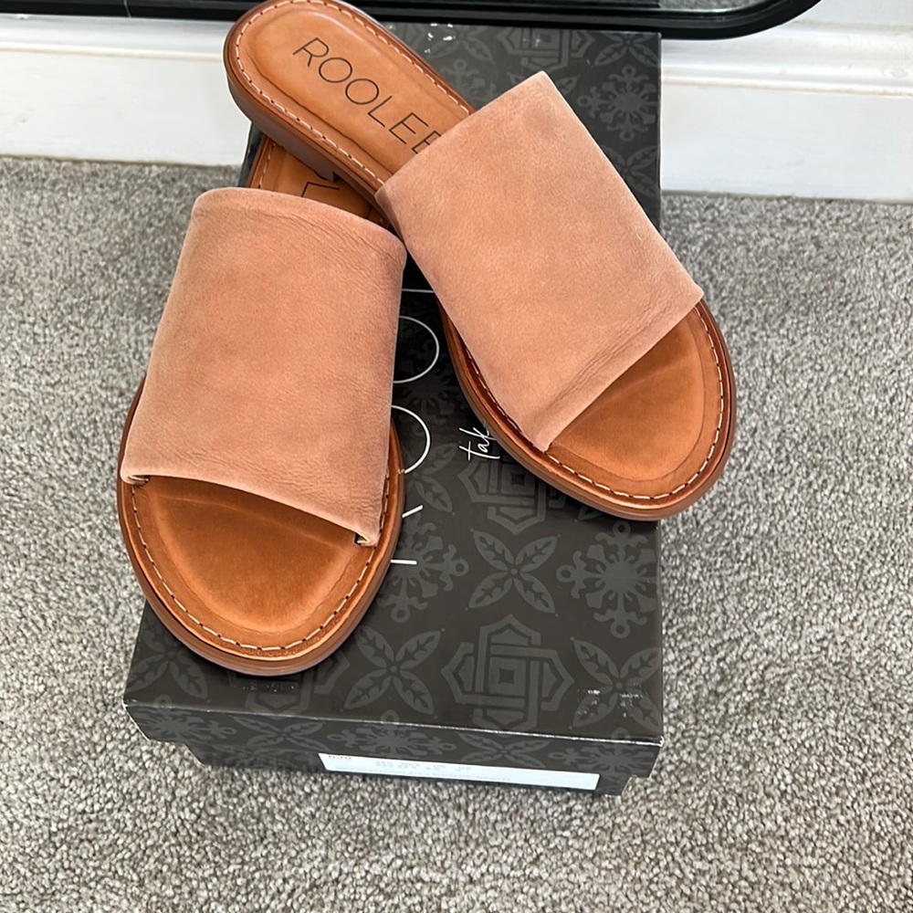 Women’s slide sandals, ROOLEE Karamelo